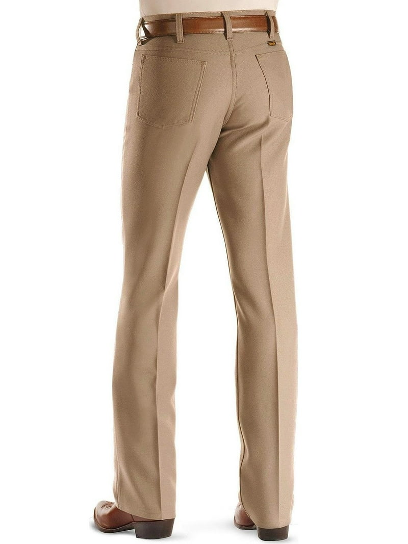 WRANGLER WRANCHER DRESS POLYESTER KHAKI - MENS JEANS - 82KH