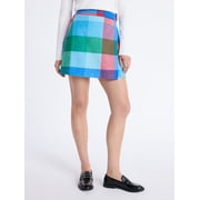 Free Assembly Women's Faux Wrap Front Mini Skirt, Sizes 0-20