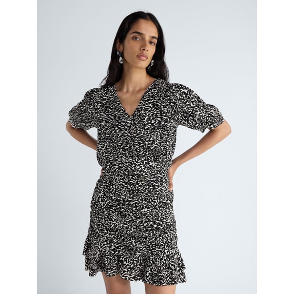 Scoop Women's Ruched Mini Dress, Sizes XS-XXL