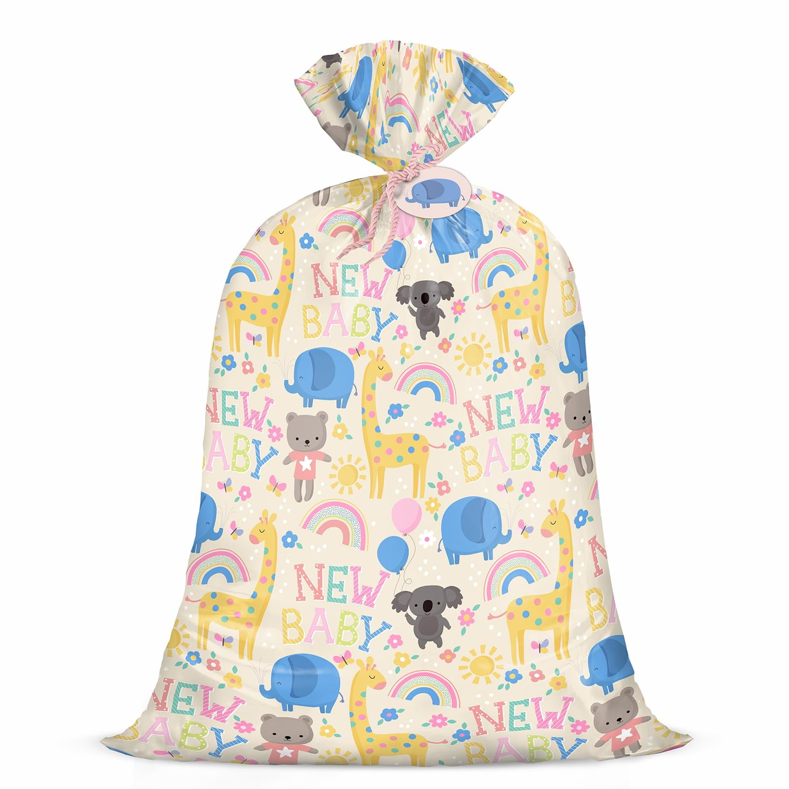 WRAPAHOLIC Carta da regalo reversibile Jumbo Birthday - 76,2 cm x 90,2