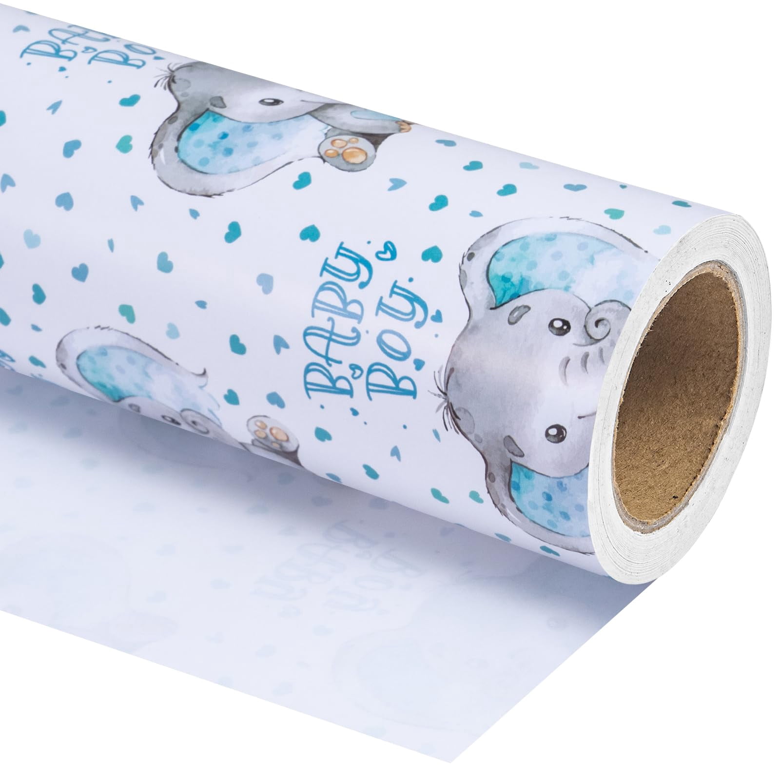 WRAPAHOLIC Jumbo Baby Boy TSF6 Wrapping Paper - 30 Inch x 33 Feet ...