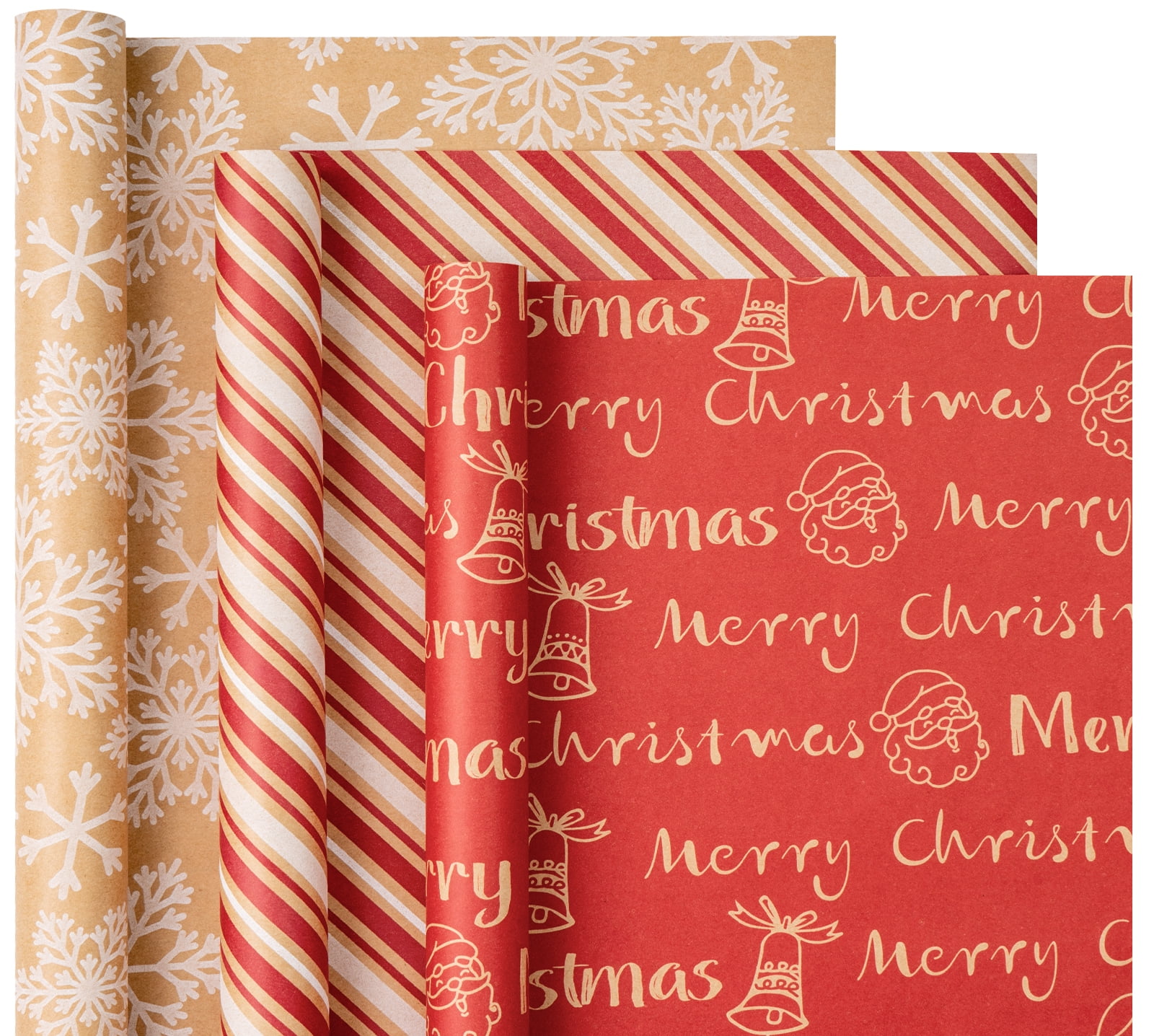  RUSPEPA Christmas Wrapping paper - Brown Kraft Paper