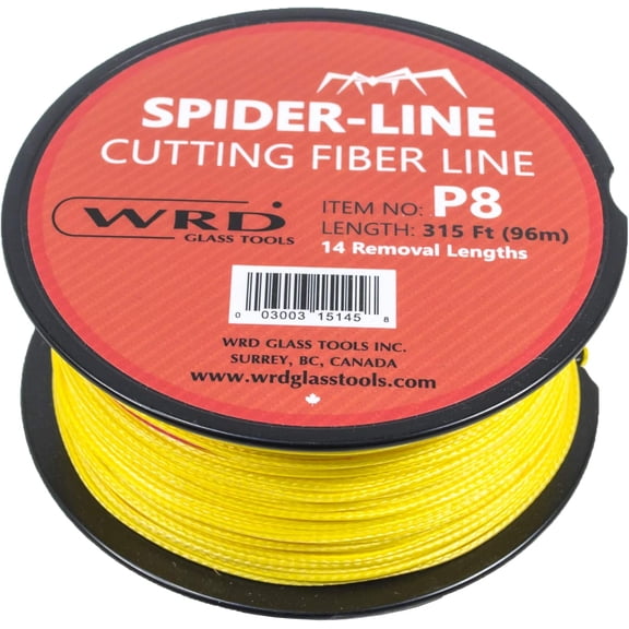 WRD Spider Line P8 Reusable Fiber Line 315 Ft Braided Nylon Auto Glass Removal Cord, High Strength 165kg Windshield Cutting Line for Spider System Professional Use
