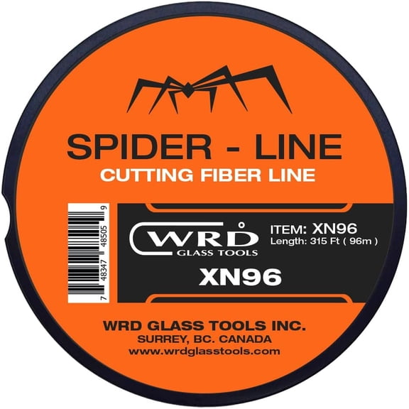 WRD Spider XN 96 Series Fiber Line 315 Ft Auto Glass Removal Cord, Braided Synthetic Windshield Cutting Line 320 lb Strength Reusable Abrasion Resistant Spider System Line