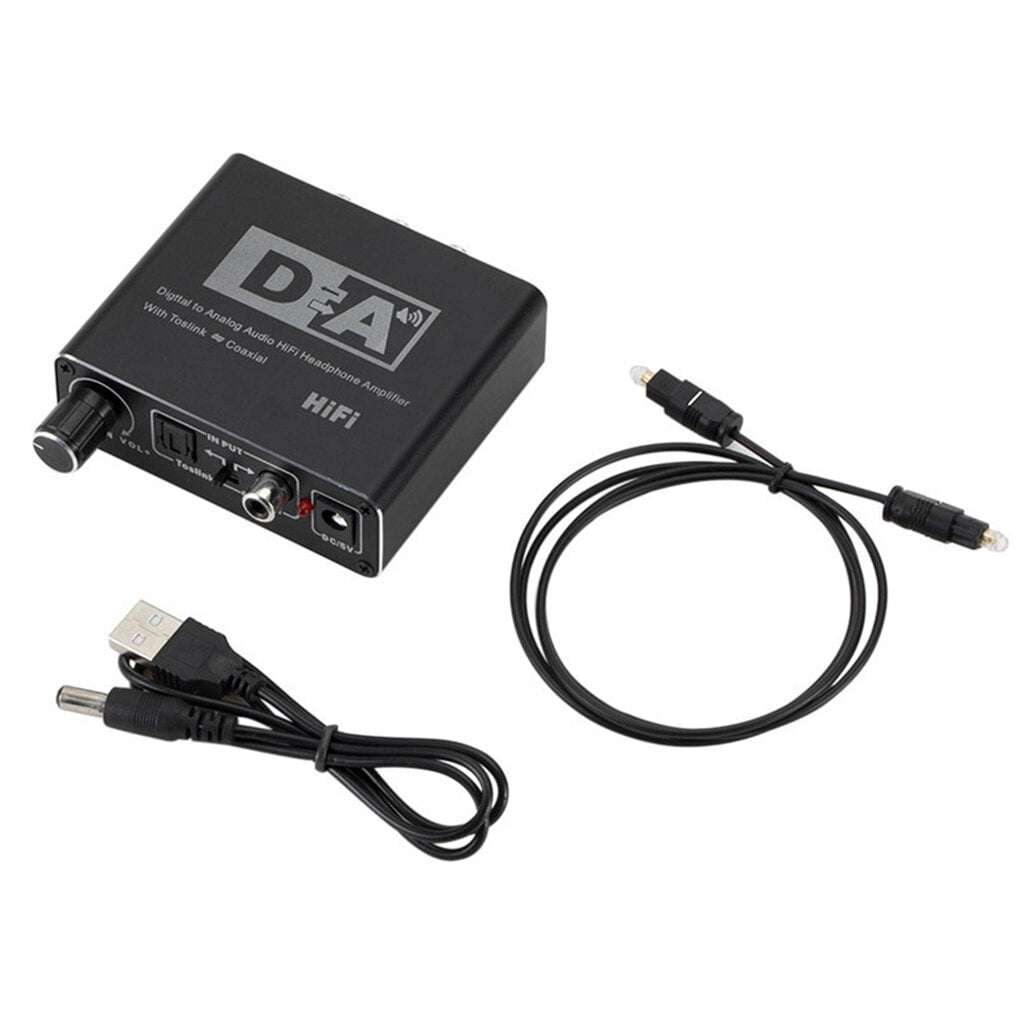 WREA Digital to Analog Converter DAC USB Optical Cable L/R Audio AUX