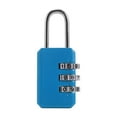 thumbnail image 1 of WREA Resettable 3 Dial Digit Combination Suitcase Luggage Password Code Lock Padlock, 1 of 10