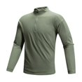 thumbnail image 1 of WREESH 2025 Fashion Tops Functional Long Sleeved T-Shirt Lightweight Drying Elastic Casual Sports Top Men's Long Sleeved Stand Up Collar Top/Shirt, 1 of 7