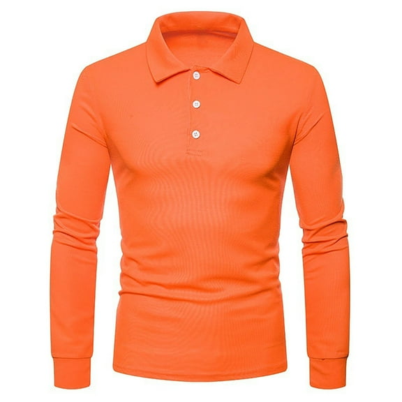 WREESH Mens Long Sleeve Polos Shirt Lightweight Quick Dry Golf Work Outdoor Fishing Sun Protection