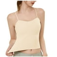 thumbnail image 1 of WREESH Womens Spaghetti Strap Tank Top Built in Bra Scoop Neck Cami Summer Seamless Crop Top, 1 of 7