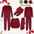 thumbnail image 1 of WREESH 2025 Mens Plaid Print Christmas Family Matching Pajamas 2-Piece Set Cozy Holiday Lounge Pants Tee Sleepwear Homewear, 1 of 7