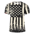 thumbnail image 1 of WREESH Casual Summer Top Men's Crew Neck T-Shirt Printed Design Independence Day Theme Multicolor, 1 of 5