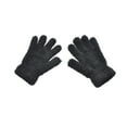 thumbnail image 1 of WREESH Children's Solid Colored Fleece Winter Gloves Thickened Fleece Comfortable Warmth for Winter Black, 1 of 3