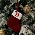 thumbnail image 1 of WREESH Christmas Stockings Christmas Decorations Christmas Letter Printed Stocking Wool Pendant Christmas Decorations Gift Bag D, 1 of 3