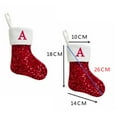 thumbnail image 1 of WREESH Christmas Stockings Christmas Decorations Christmas Letter Solid Stocking Wool Pendant Christmas Decorations Gift Bag Socks A, 1 of 4