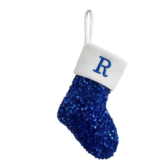 WREESH Christmas Stockings Christmas Decorations Christmas Letter Solid Stocking Wool Pendant Christmas Decorations Gift Bag Socks R