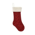 thumbnail image 1 of WREESH Christmas Stockings Christmas Decorations Christmas Splicing Stocking Wool Pendant Christmas Decorations Gift Bag Socks Wine, 1 of 8