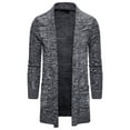 thumbnail image 1 of WREESH Fashion Cardigan Men's Casual Top Round Knit Sweater Casual Top Long Sleeved Jacket Coat Gray, 1 of 8