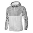 thumbnail image 1 of WREESH Fashion Jacket Men'S Casual Loose Fitting Long Sleeved Hooded Jacket Gray, 1 of 8