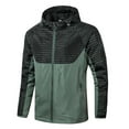 thumbnail image 1 of WREESH Fashion Jacket Men'S Casual Loose Fitting Long Sleeved Hooded Jacket Olive Green, 1 of 8