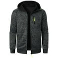 thumbnail image 1 of WREESH Fashion Jacket Men'S Long Zipper Sweater Sleeve Sweater Coat Men Long Sleeve Hoodless Casual Outwear Jackets Dark Gray, 1 of 5