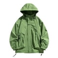 thumbnail image 1 of WREESH Fashion Jacket Men'S Spring and Charge Coat Thin Outdoor Mountaineering and Riding Windproof Work Coat Green, 1 of 4