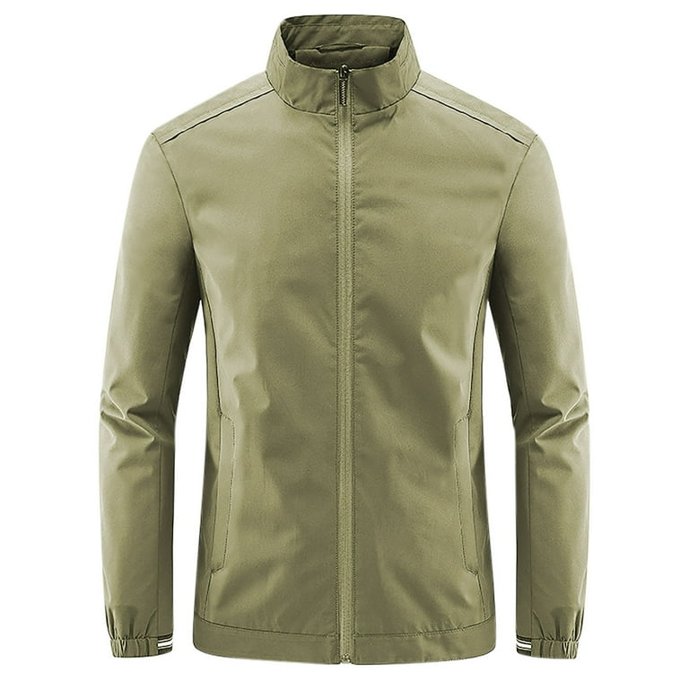 Thin khaki jacket sale