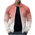 thumbnail image 1 of WREESH Fashion Jacket Pullover Sweater Stand Collar Elastic Solid Color Half Sweater for Men Stand-Up Collar Sweater Hot Pink, 1 of 5