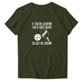 thumbnail image 1 of WREESH Fashion Round Neck T-Shirt Women's Short Sleeve Summer Blouse with Graphic Print Olive Green, 1 of 4