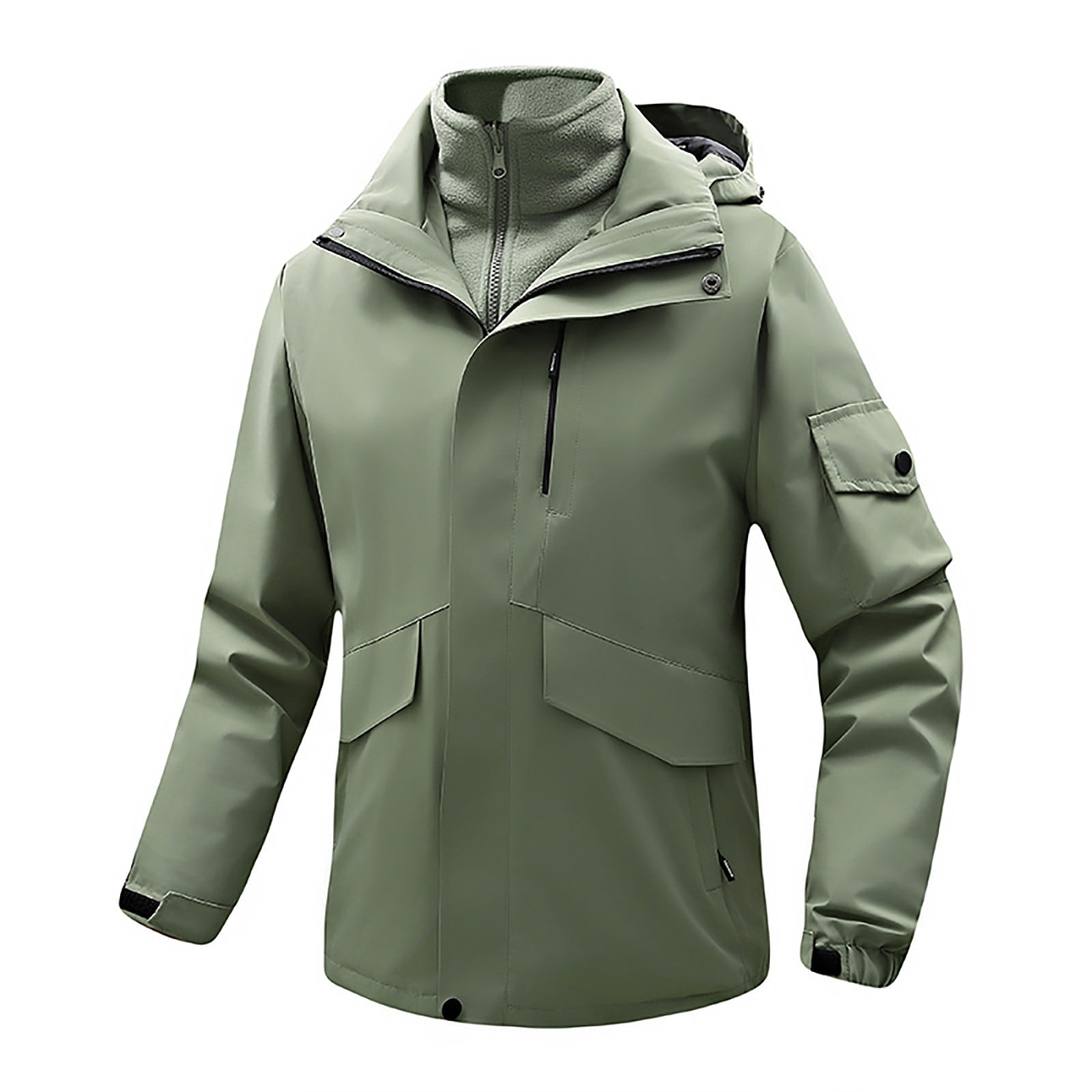 Olive green drawstring jacket online