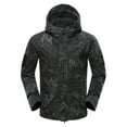 thumbnail image 1 of WREESH Fashion Winter Jacket Men'S Winter Camouflage Design with Zippered Pockets and Long Sleeved Hooded Casual Jacket Black, 1 of 4