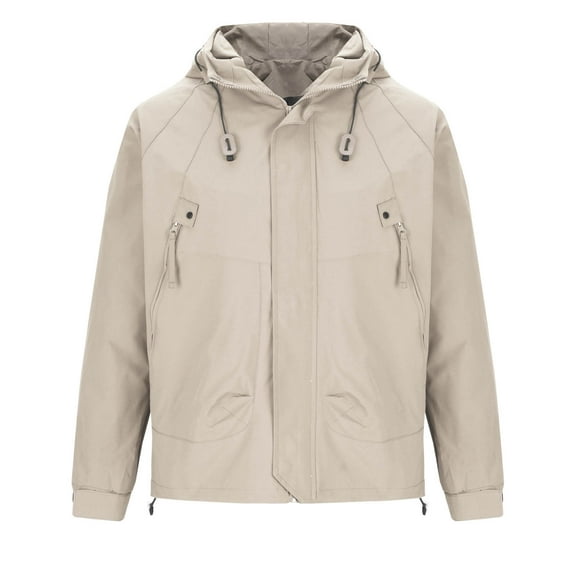 WREESH Fashion Winter Jacket Men and Women Same Style Interchange Jacket Jacket Work Clothes Outdoors Windbreaker Loose Coat Khaki