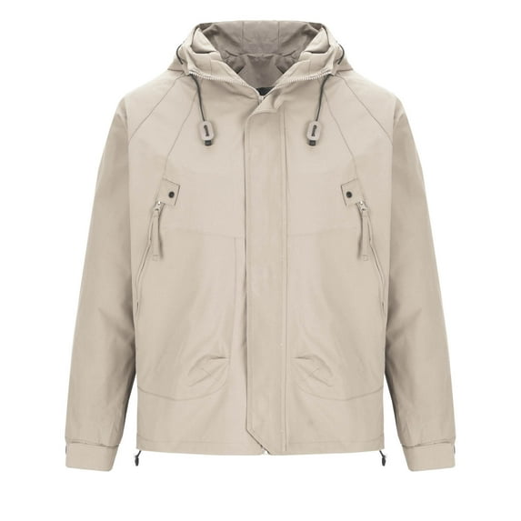 WREESH Fashion Winter Jacket Men and Women Same Style Interchange Jacket Jacket Work Clothes Outdoors Windbreaker Loose Coat Khaki