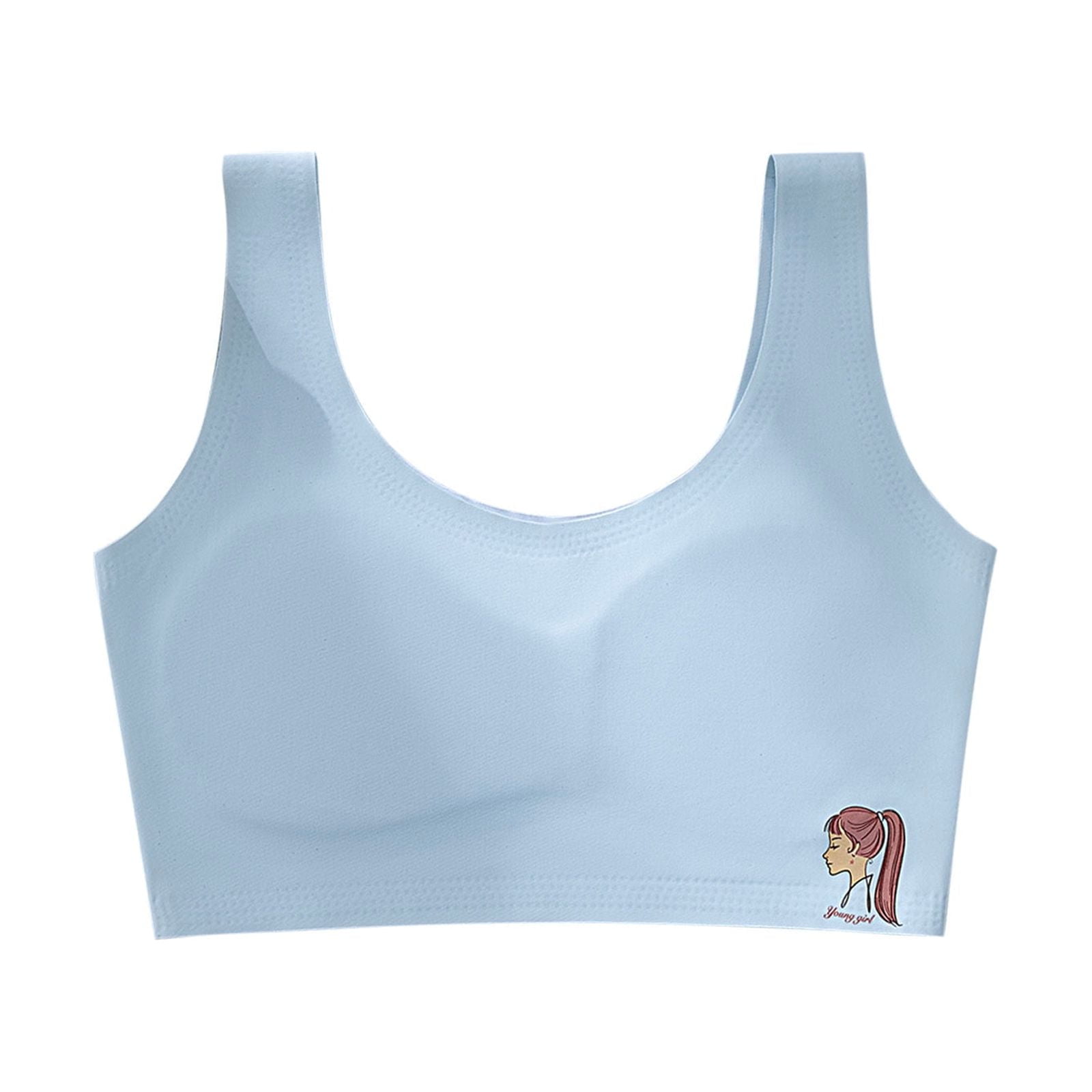 WREESH Girls' Development Period Comfort Bra Soft, Breathable, Solid ...
