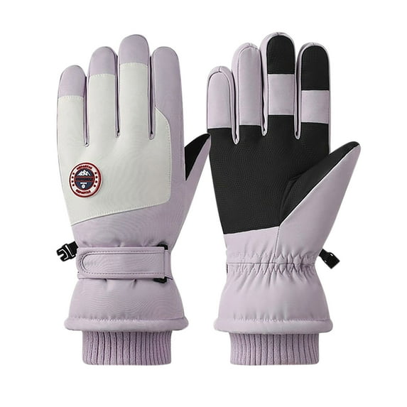 WREESH Heated Mitten for Women Winter Mitten Gloves All Finger Adjustable Temperature, Removable and Washable Purple