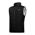 thumbnail image 1 of WREESH Heated Vest for Men Casual Solid Stand Collar Zipper Four Control 15 Heat Zones Heating Vest Usb Charging Vest Black, 1 of 6