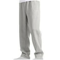 thumbnail image 1 of WREESH Men's Athletic-Fit Casual Stretch Pants Elastic-Waisted Solid Color Pocket Hoodie Pants Loose Tracksuit Pants Gray, 1 of 6
