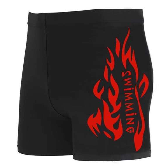 WREESH Men's Athletic Jammers Swim Shorts - Square Leg Design with Lining, Quick-Dry Fabric for Competitive Swimming/Training