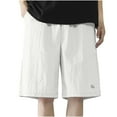 thumbnail image 1 of WREESH Men's Athletic Shorts Casual Solid Shorts Drawstring Waist Athletic Gym Shorts with Pocket Walking Shorts White, 1 of 6