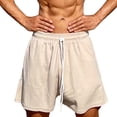 thumbnail image 1 of WREESH Men's Athletic Shorts Gym Workout Shorts Sports Running Shorts Outdoor Training Shorts Solid Summer Shorts with Pocket Khaki, 1 of 10