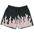 thumbnail image 1 of WREESH Men's Beach Shorts Swim Trunks Summer Thin Mid-Waist Beach Shorts Casual Sports Short Pants Pink, 1 of 1