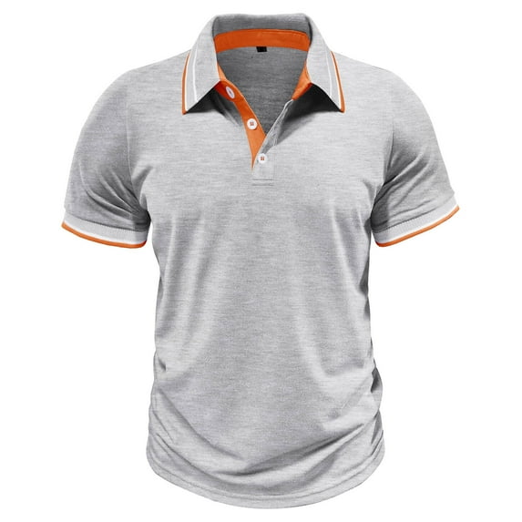 WREESH Men's Dress Henley - Button Shirt with Solid Print, Office Wear for Meetings & Conferences