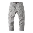 thumbnail image 1 of WREESH Men's Cargo Pants Long Casual Sport Pants Trousers Running Joggers Sweatpants Gray, 1 of 4