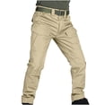thumbnail image 1 of WREESH Men's Cargo Pants Multiple Pockets Trousers Work Wear Pocket Khaki, 1 of 9