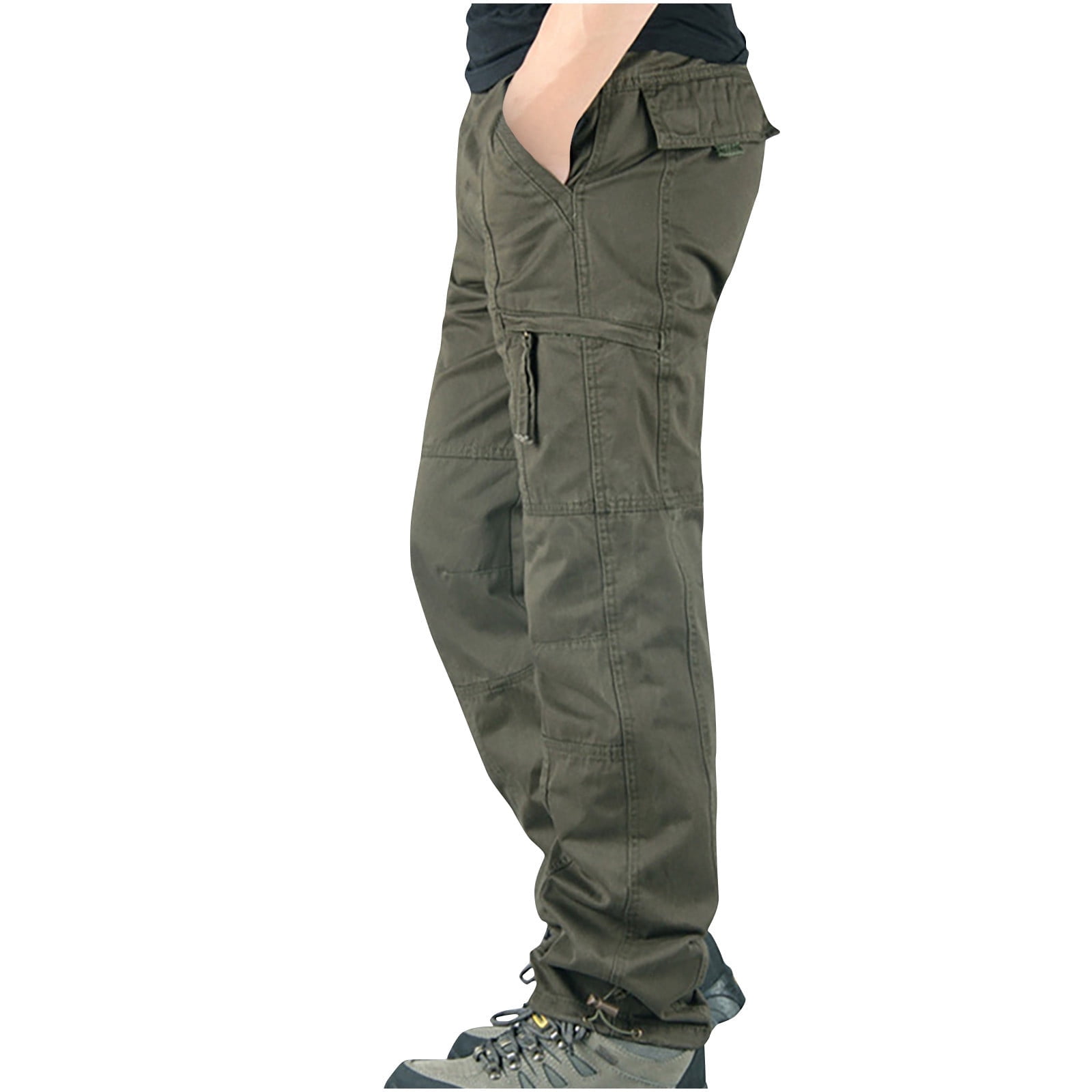 Pantalon Cargo Homme à Cordon - Multi-Poches - Tissu Coton Twill - Modèle T8 - Neuf Avec Étiquettes