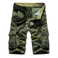 thumbnail image 1 of WREESH Men's Cargo Shorts Camouflage Shorts Casual Fashion Shorts with Multi-Pocket Button Zipper Short Pants Olive Green, 1 of 9