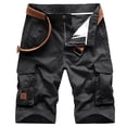 thumbnail image 1 of WREESH Men's Cargo Shorts Cargo Shorts Multi-Pockets Relaxed Summer Short Pants Outdoor Workout Shorts Black, 1 of 4