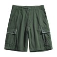 thumbnail image 1 of WREESH Men's Cargo Shorts Sports Csaual Multi-Pockets Relaxed Summer Short Pants Outdoor Workout Shorts Olive Green, 1 of 4