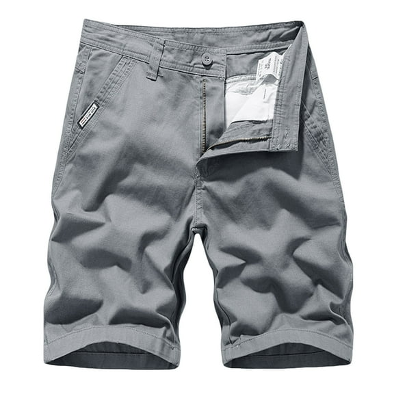 WREESH Men's Cargo Shorts Sports and Csaual Multi-Pockets Relaxed Summer Short Pants Outdoor Workout Shorts Gray