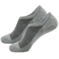 thumbnail image 1 of WREESH Men's Casual Comfortable Breathable Non-Slip Ankle Socks, Short Invisible Socks for Men Gray, 1 of 2