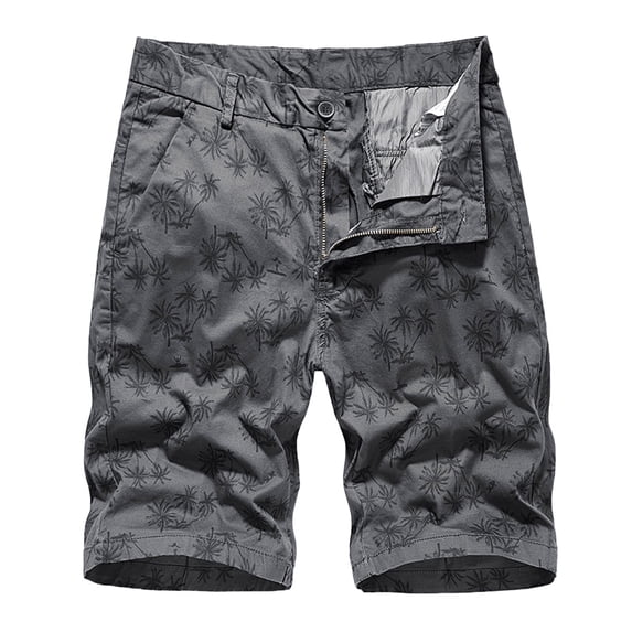 WREESH Men's Casual Shorts Cargo Shorts Cargo Shorts Running Shorts Multiple Utility Pockets Elastic Waist Cotton Hiking Shorts Dark Gray